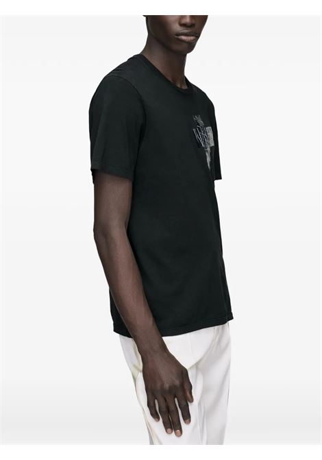 t-shirt taped uomo nera MAISON MARGIELA | S67GC0048 S24575860